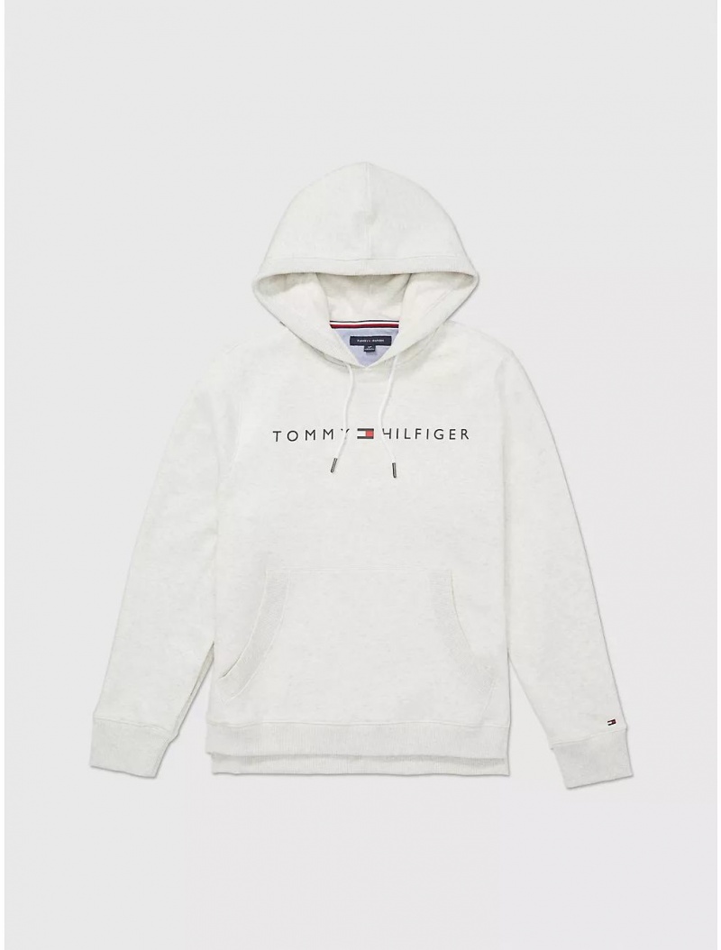 Tommy Hilfiger Seated Fit Tommy Hoodie Tops Light Grey Heather | 0325-OIDTG