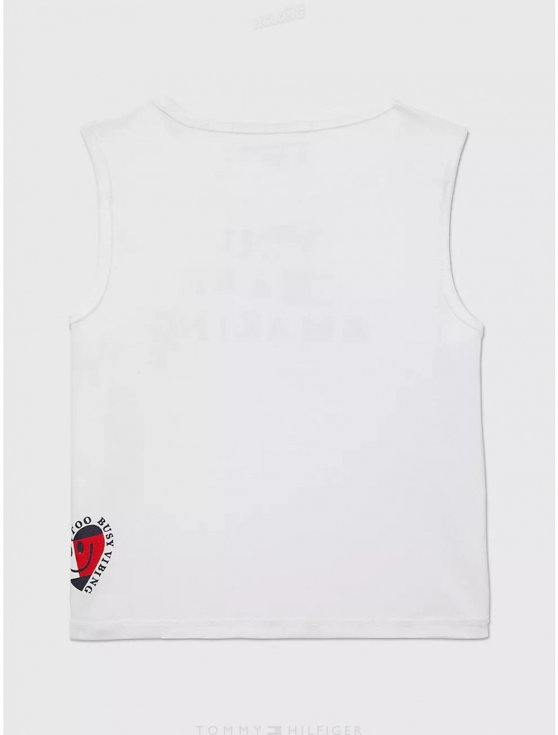 Tommy Hilfiger Sensory Amazing Tank Top Tops Fresh White | 4631-BFSEI