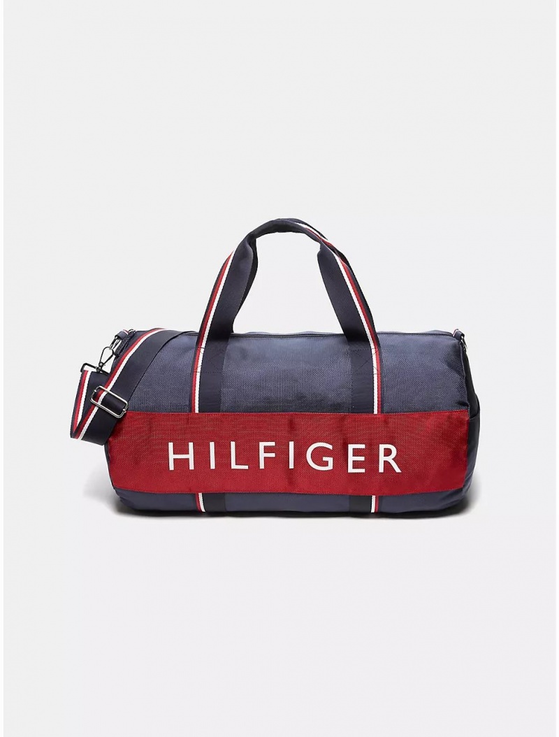 Tommy Hilfiger Signature Duffle Bag Bags Sky Captain | 2386-FYSXQ