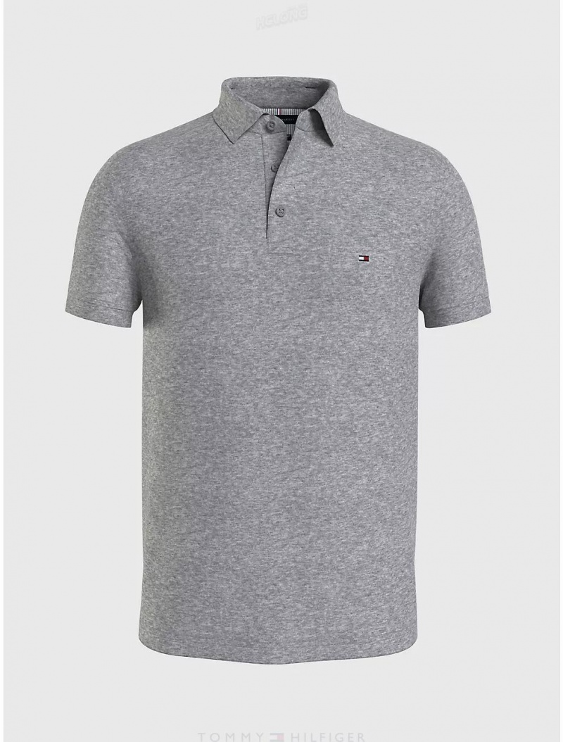 Tommy Hilfiger Slim Fit 1985 Polo Polos Medium Grey Heather | 5782-HBNOS