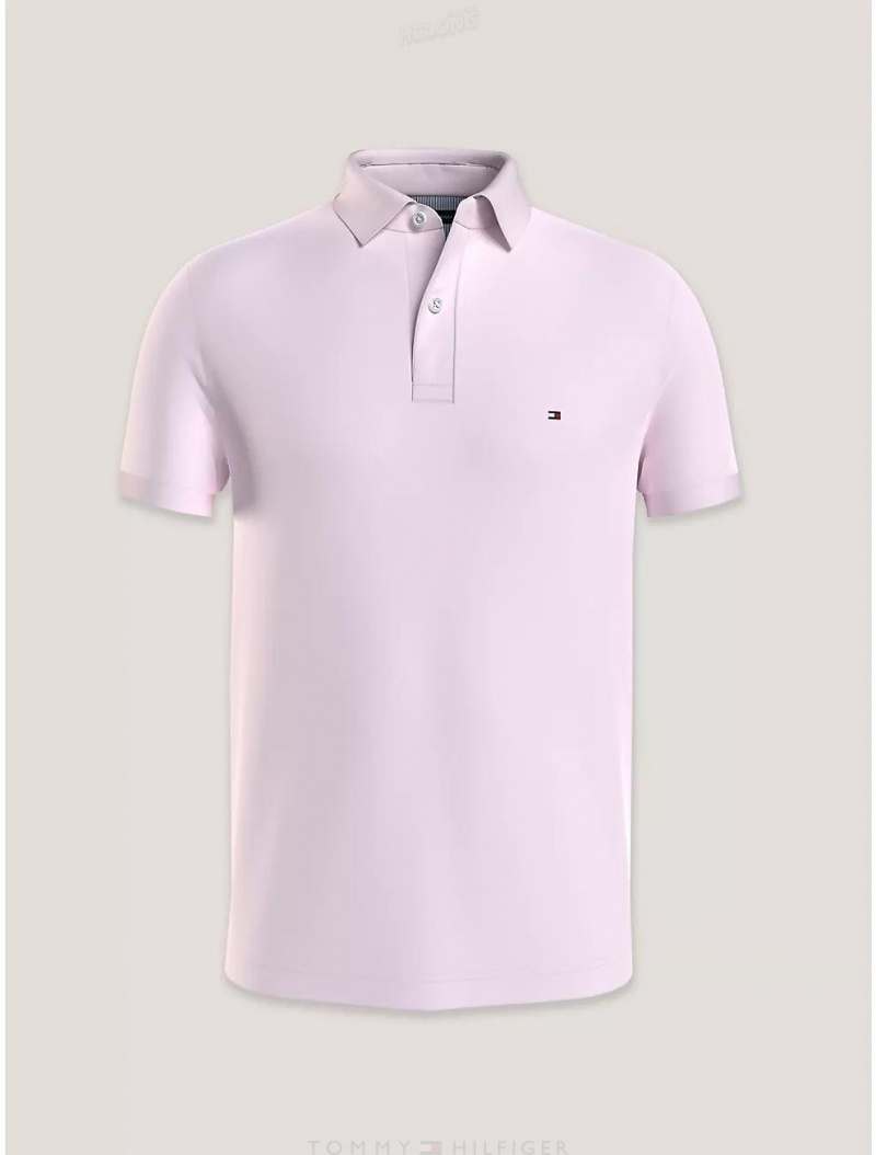 Tommy Hilfiger Slim Fit 1985 Polo Polos Light Pink | 0572-SVZJF