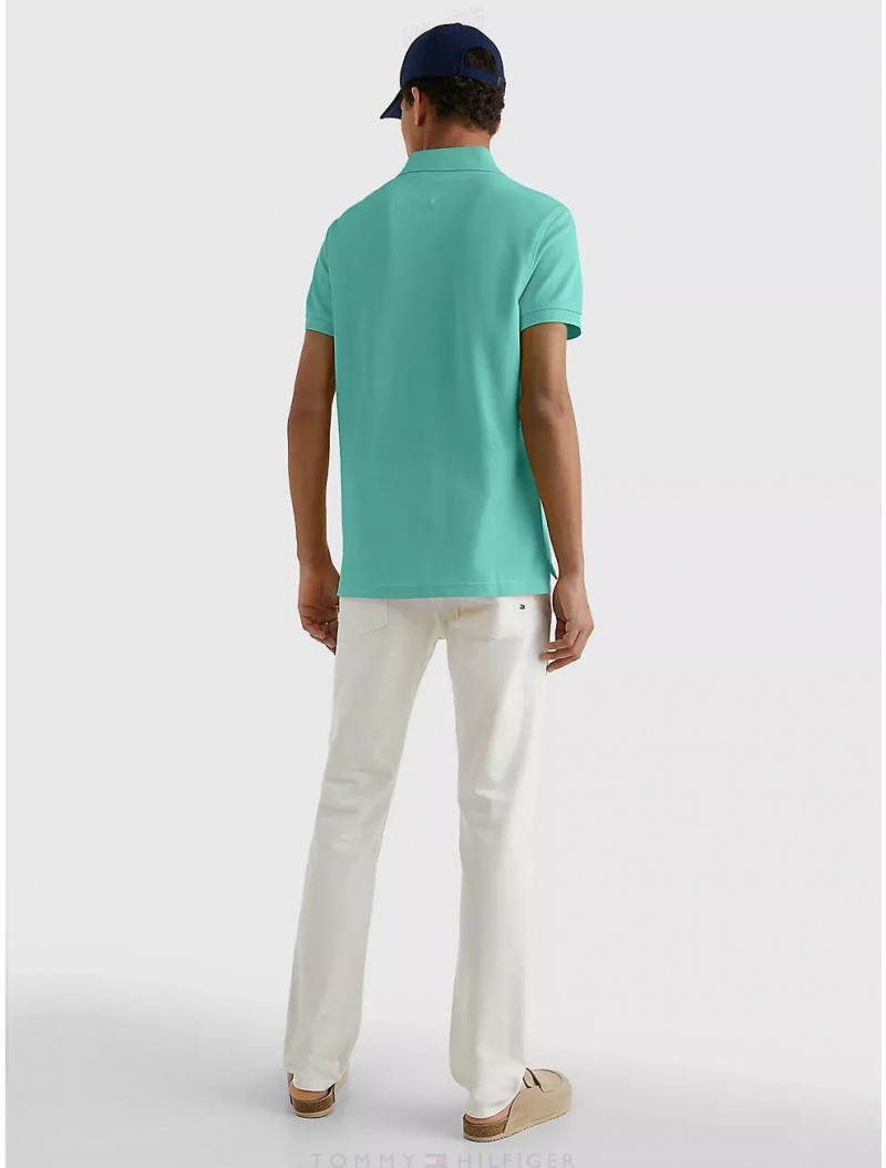 Tommy Hilfiger Slim Fit 1985 Polo Tops Light Jade Green | 1980-XTRZA