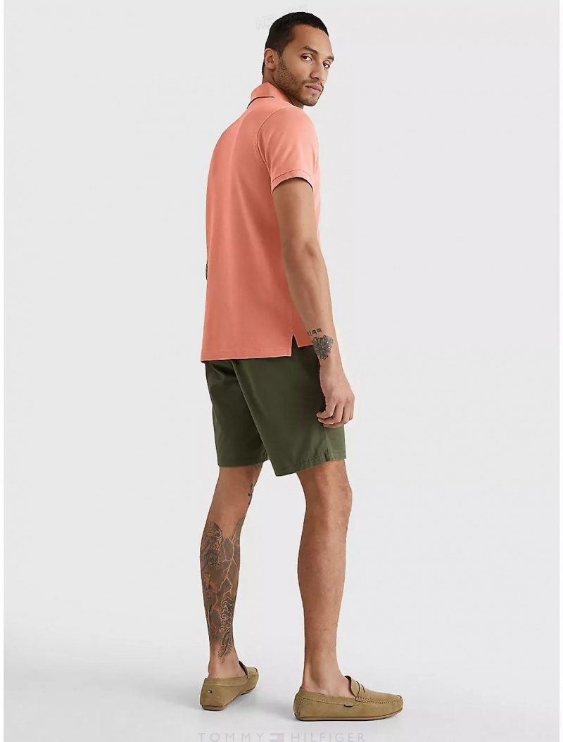 Tommy Hilfiger Slim Fit 1985 Polo Tops Peach Dusk | 9480-QDIYP