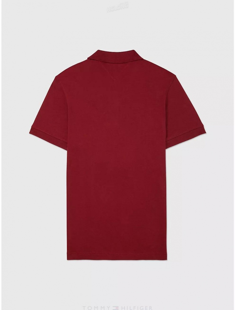 Tommy Hilfiger Slim Fit 1985 Polo Tops Rouge | 7628-ULEDV