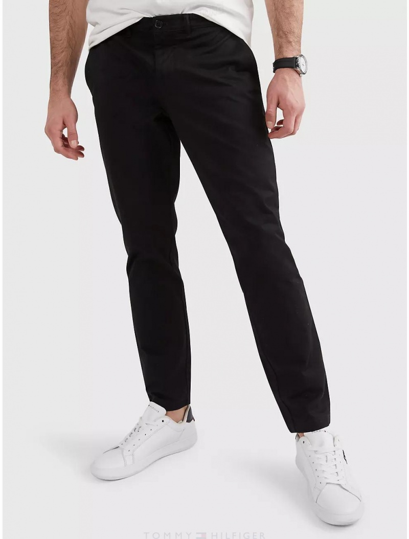 Tommy Hilfiger Slim Fit Flex Tommy Chino Pants & Shorts Dark Sable | 9872-JZVFX