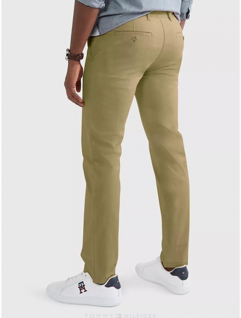 Tommy Hilfiger Slim Fit Flex Tommy Chino Pants Sesame Seeds | 6231-TZRXC