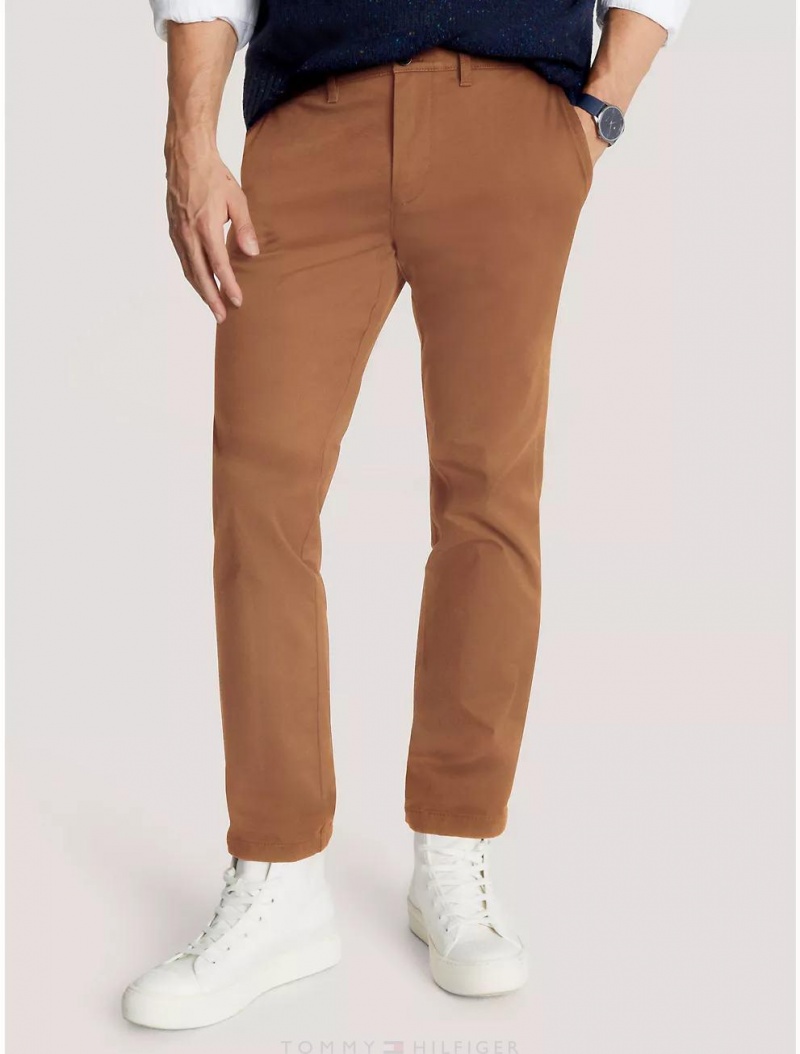 Tommy Hilfiger Slim Fit Flex Tommy Chino Pants Golden Rays | 9324-QODTB