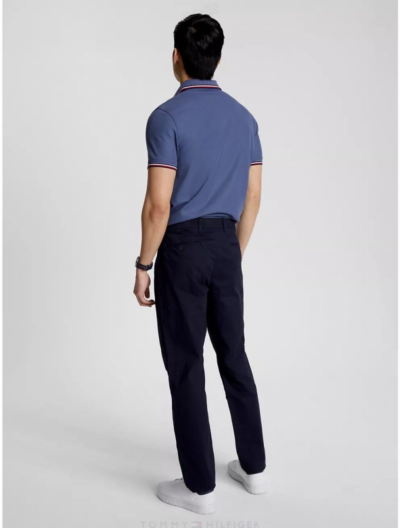 Tommy Hilfiger Slim Fit Flex Tommy Chino Pants Sky Captain | 4235-ALKDY