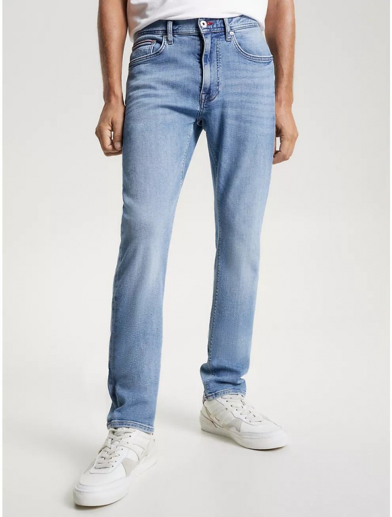 Tommy Hilfiger Slim Fit THFlex Luxury Light Wash Jean Jeans Steven Blue | 9263-IMVYR