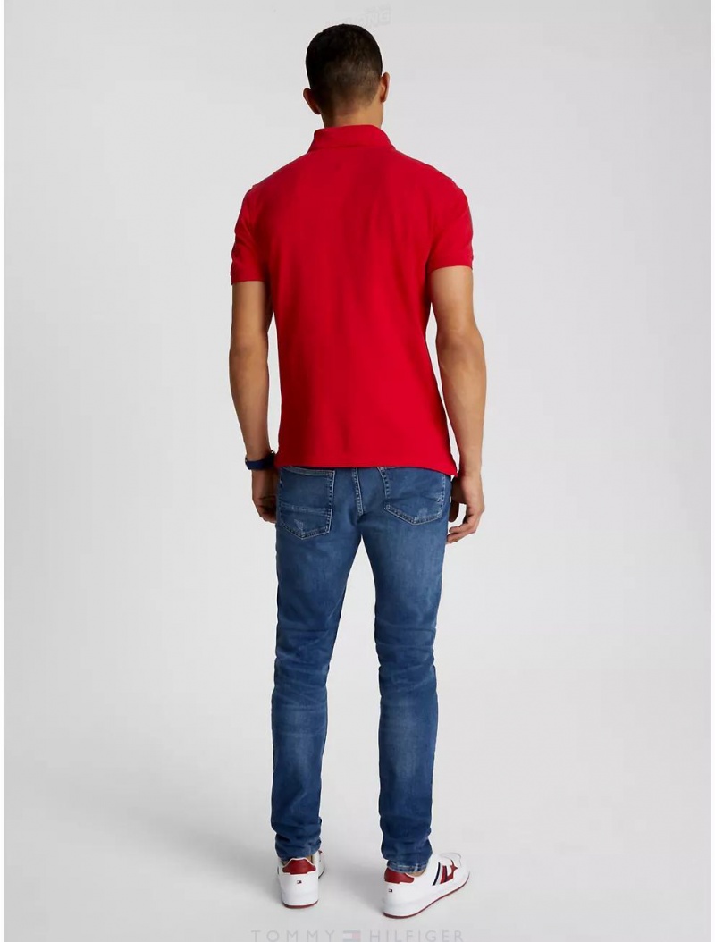 Tommy Hilfiger Slim Fit Tommy Polo Polos Primary Red | 3691-SDCHV