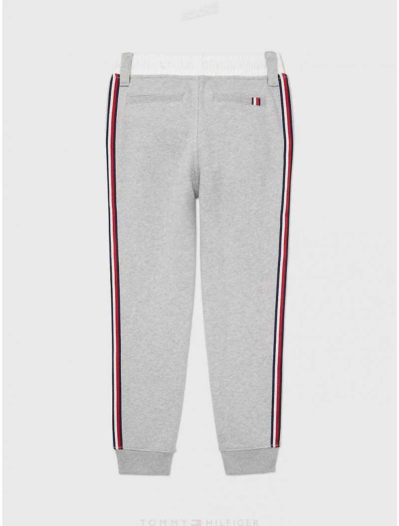 Tommy Hilfiger Solid Jogger Pant Bottoms Grey Heather | 0521-RVSBD