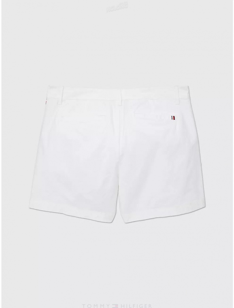 Tommy Hilfiger Solid Short Bottoms Optic White TH | 0485-IRWNE