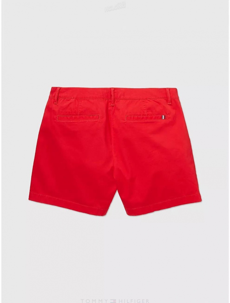 Tommy Hilfiger Solid Short Bottoms Primary Red | 3964-FLROC