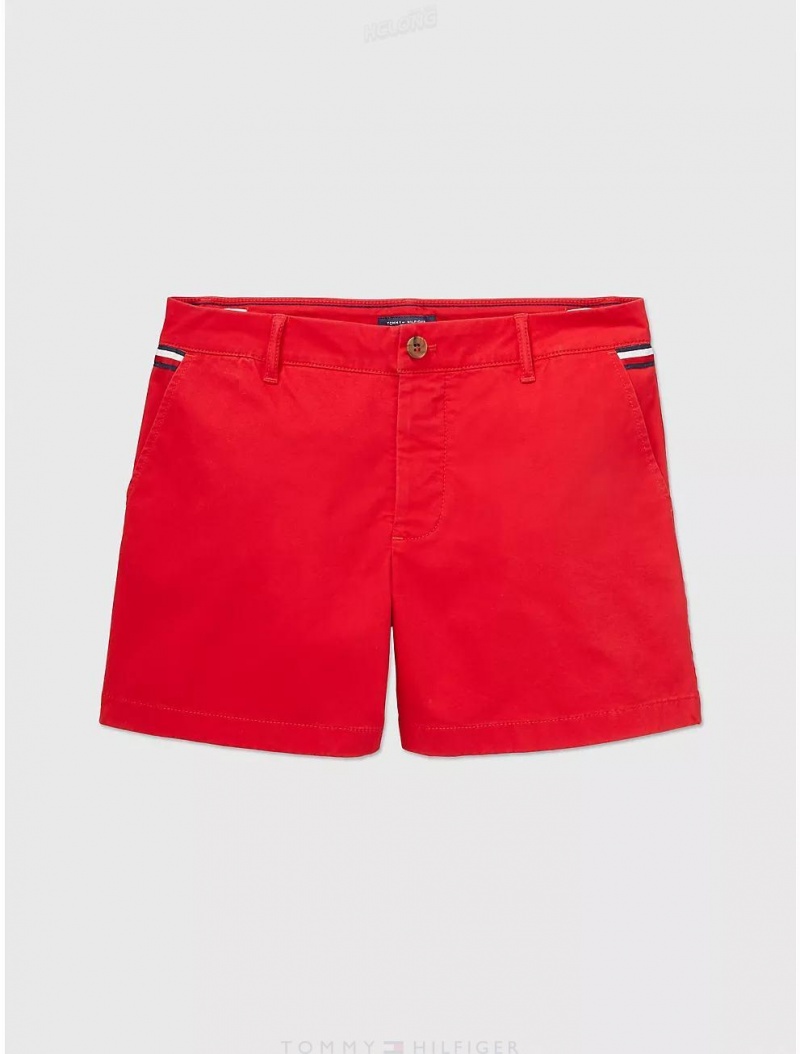 Tommy Hilfiger Solid Short Bottoms Primary Red | 3964-FLROC