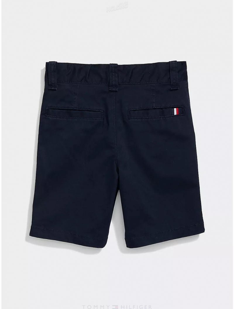 Tommy Hilfiger Solid Short Bottoms Sky Captain | 9473-CFHIJ