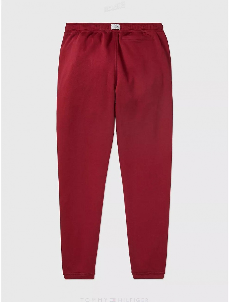 Tommy Hilfiger Solid Sweatpant Bottoms Rouge | 0143-EWQYK