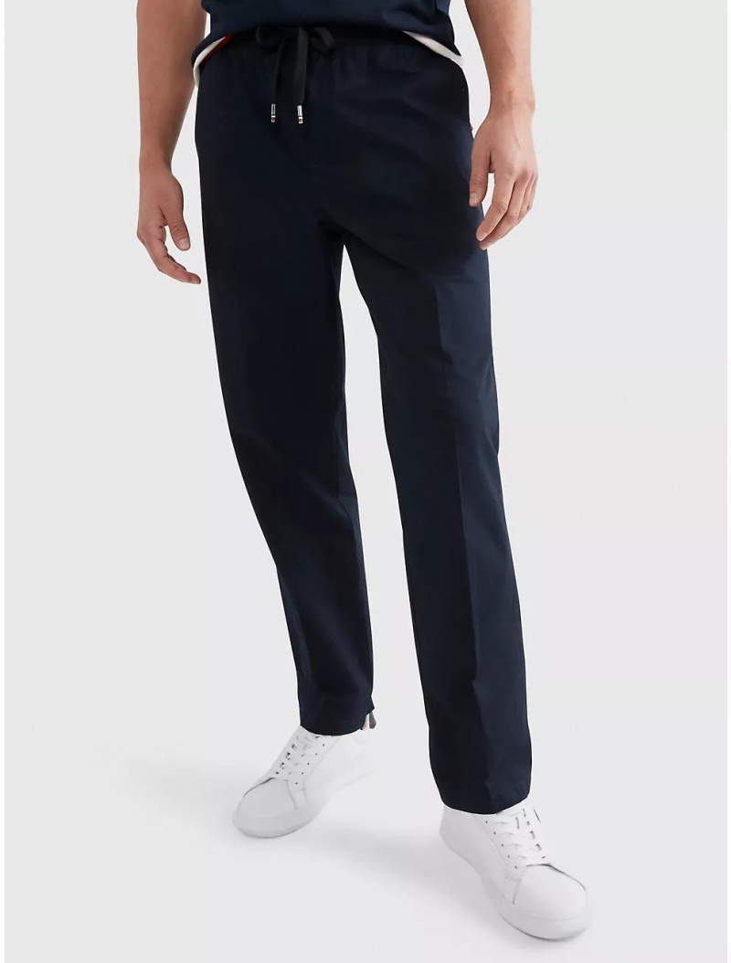 Tommy Hilfiger Solid Twill Drawstring Pant Pants Desert Sky | 2069-ELPWF