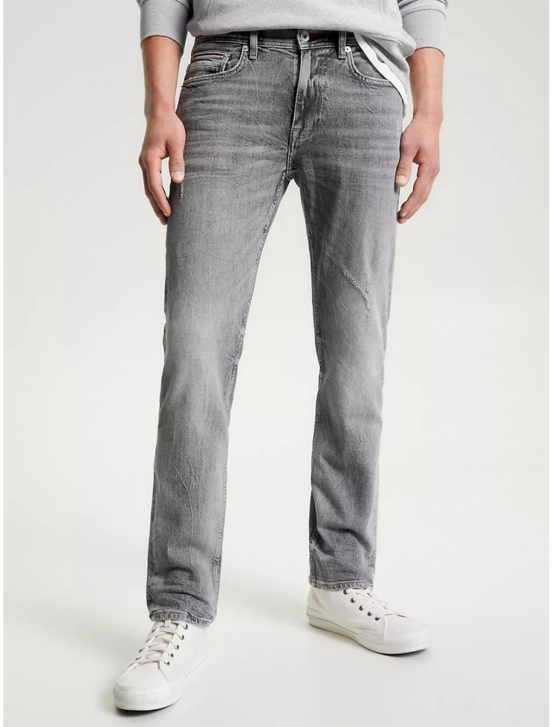 Tommy Hilfiger Straight Fit Gray Wash Jean Jeans Five Years Grey | 5981-TADOK