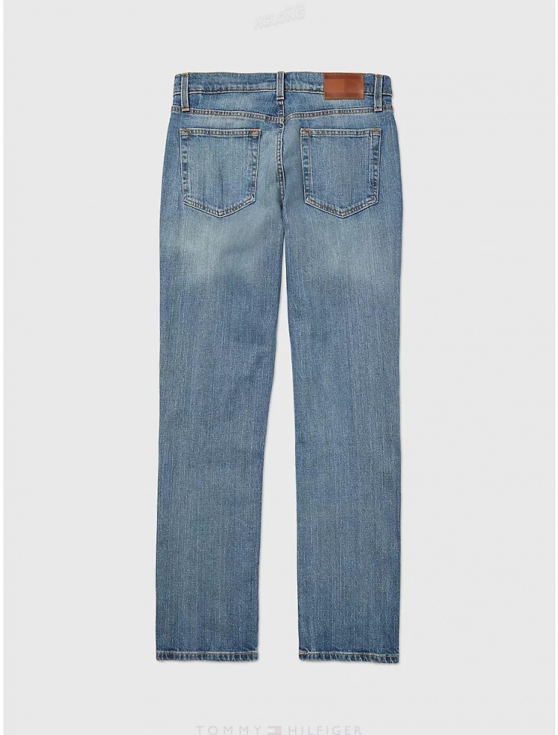 Tommy Hilfiger Straight Fit Jean Bottoms LIGHT WASH | 9017-ZTLAU