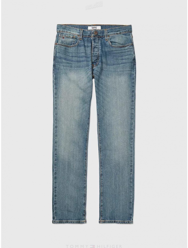 Tommy Hilfiger Straight Fit Jean Bottoms LIGHT WASH | 9017-ZTLAU