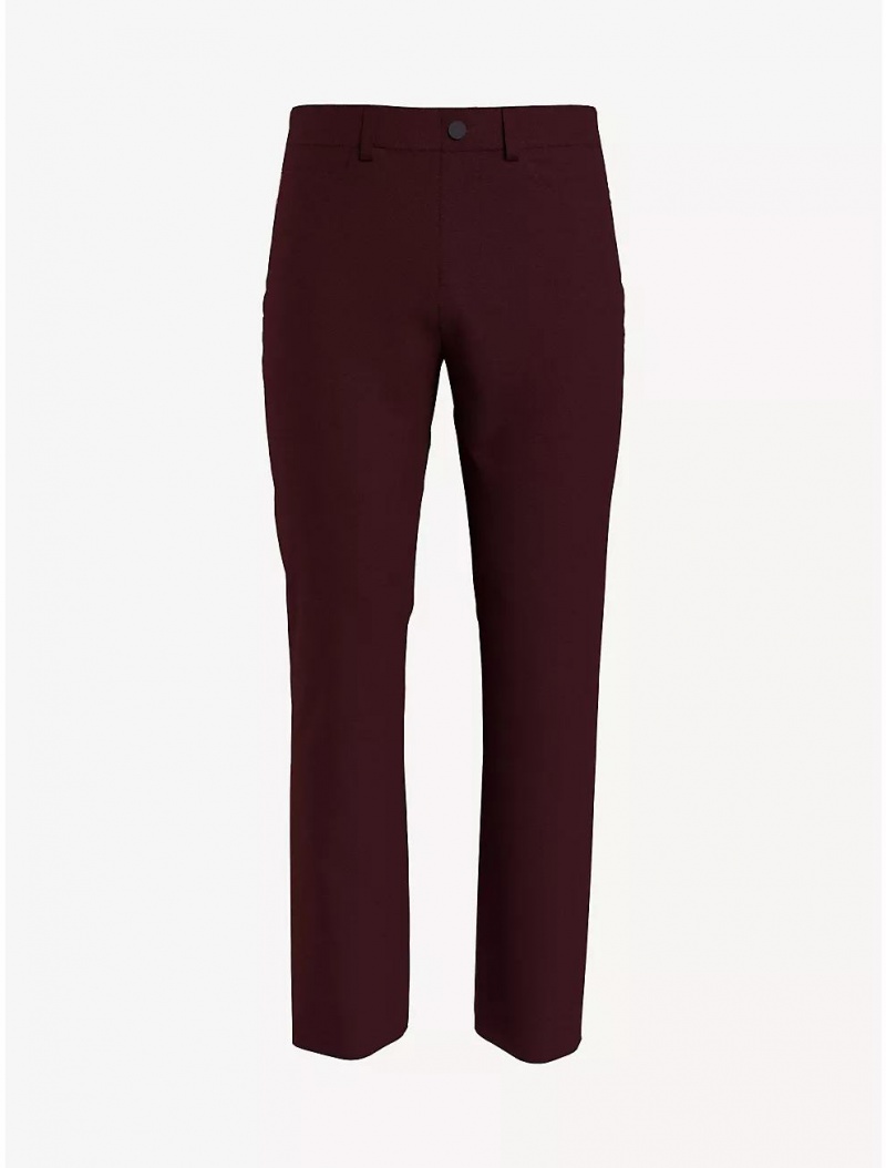 Tommy Hilfiger Straight Fit Twill Pant Pants Dark Cabernet | 9742-THDQC