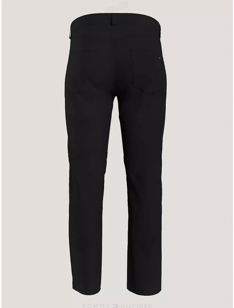 Tommy Hilfiger Straight Fit Twill Pant Pants Dark Sable | 5230-WCFDV