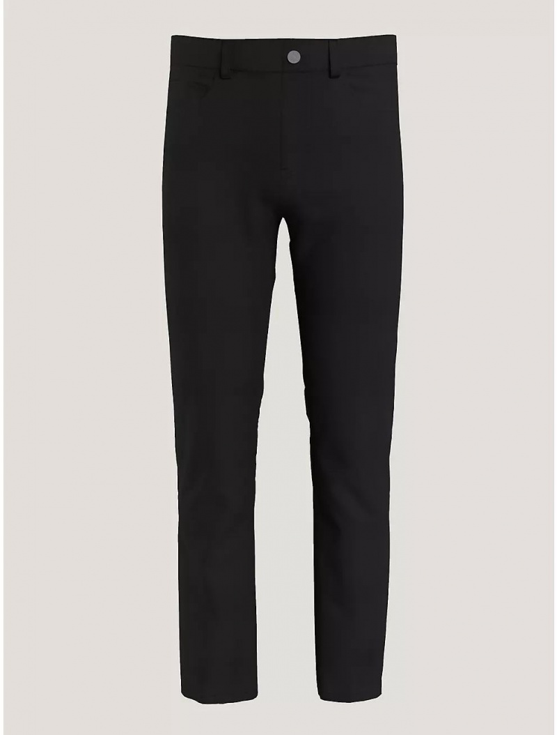 Tommy Hilfiger Straight Fit Twill Pant Pants Dark Sable | 5230-WCFDV