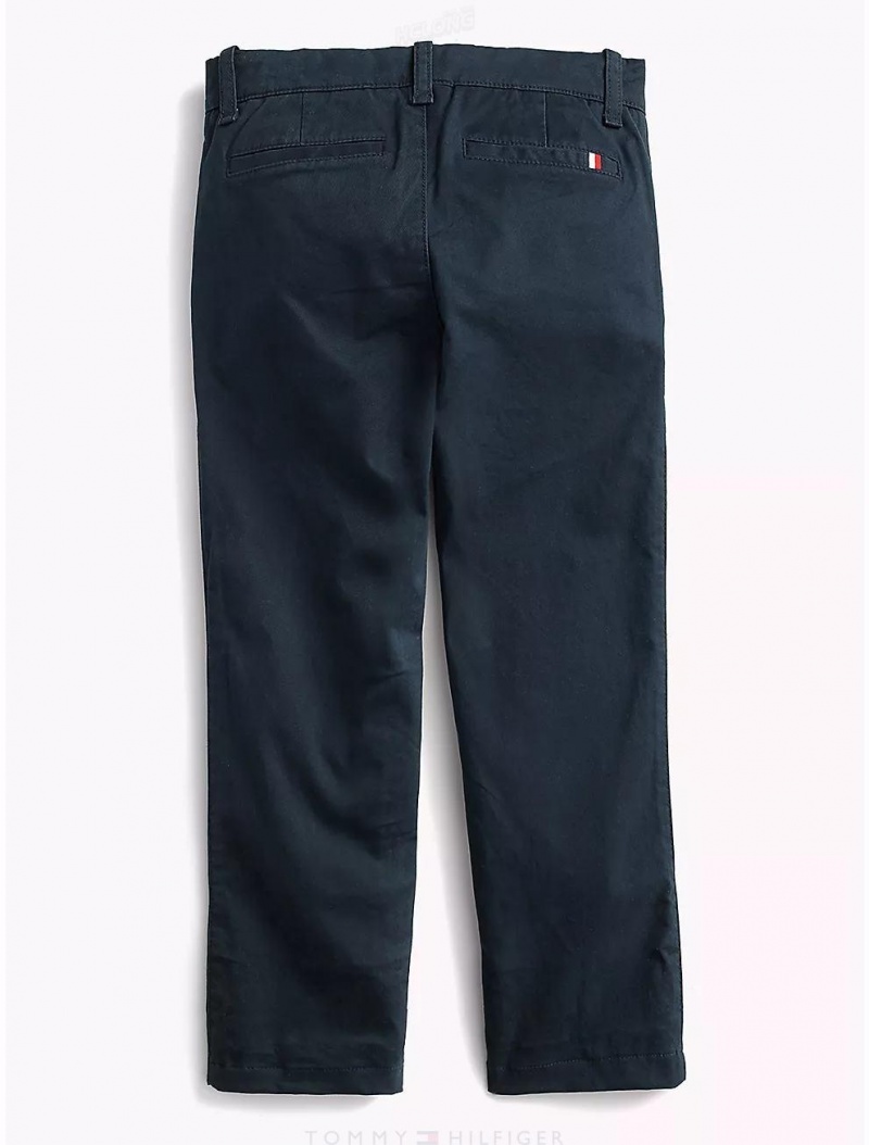 Tommy Hilfiger Stretch Chino Bottoms Sky Captain | 4291-ZXTBD