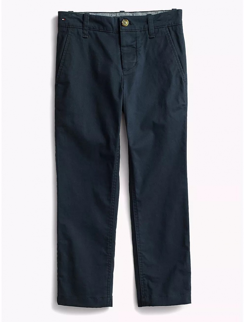 Tommy Hilfiger Stretch Chino Bottoms Sky Captain | 4291-ZXTBD