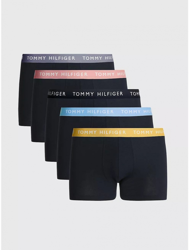 Tommy Hilfiger Stretch Trunk 5-Pack Underwear Yellow Multi | 7869-GVPKN