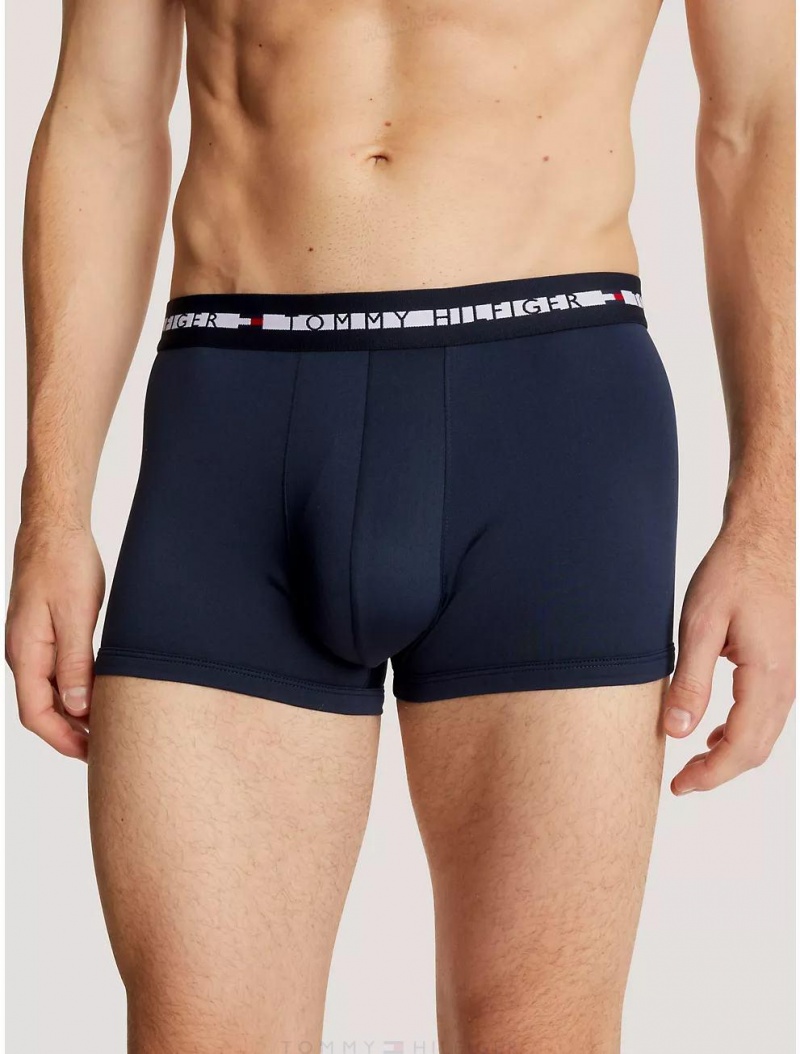 Tommy Hilfiger TH Comfort + Trunk 3-Pack Underwear Dark Navy | 0927-FZPEW