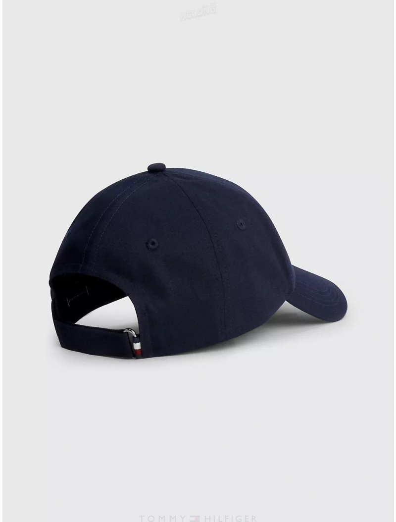 Tommy Hilfiger TH Monogram Baseball Cap Hats Space Blue | 2516-HQEWU