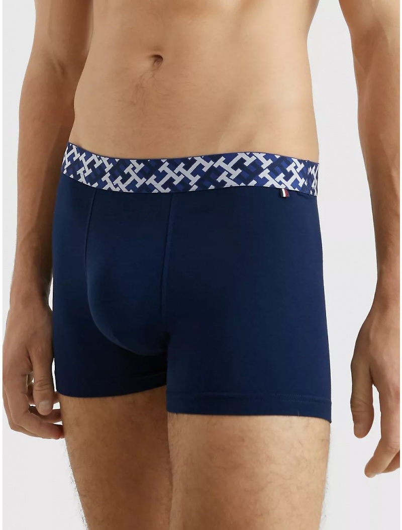 Tommy Hilfiger TH Monogram Stretch Trunk Underwear Carbon Navy | 4175-DPWFL