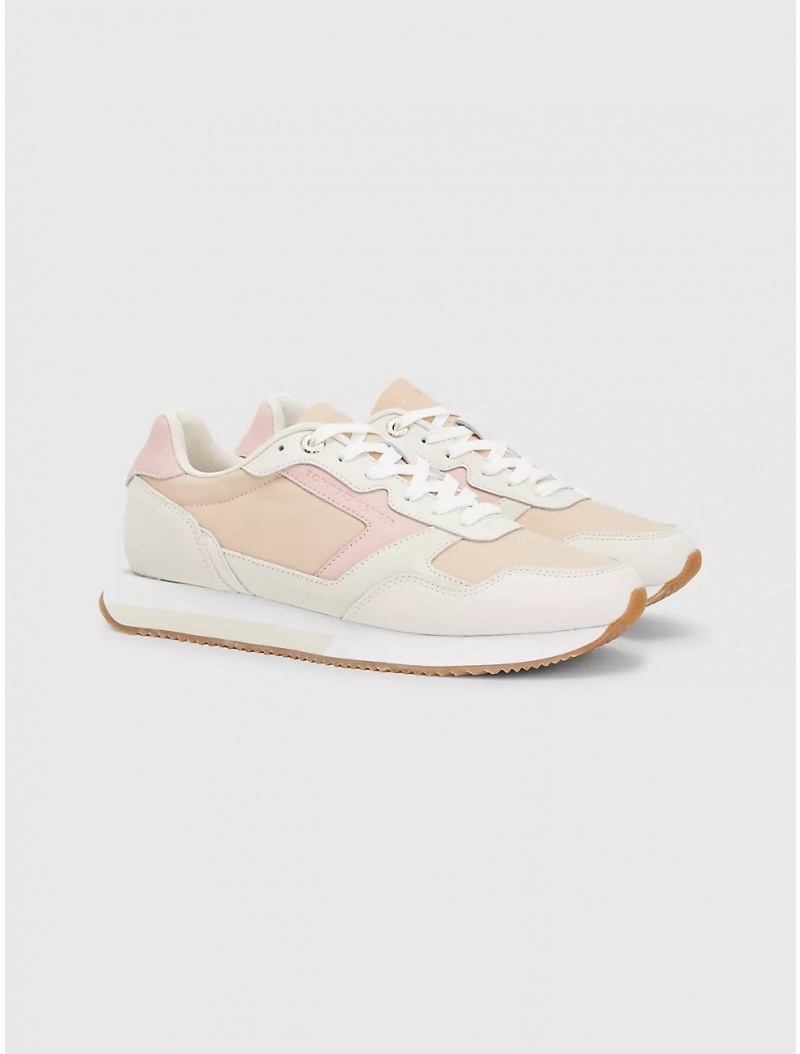 Tommy Hilfiger TH Sneaker Shoes Misty Blush | 1826-QWCOV