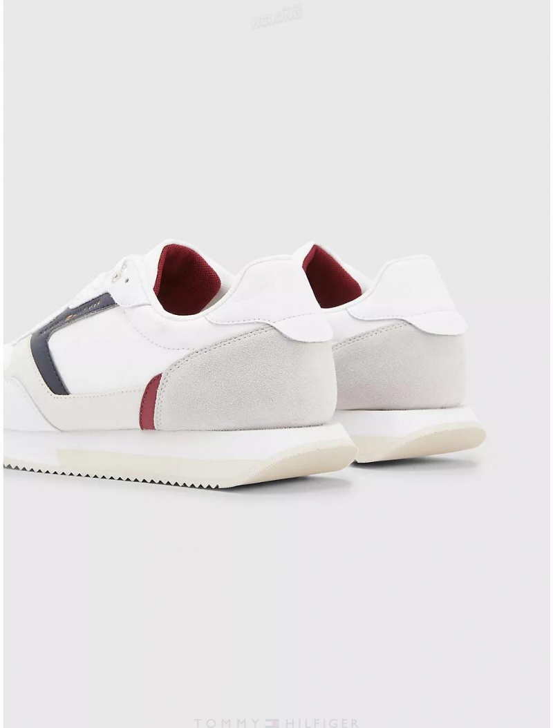 Tommy Hilfiger TH Sneaker Shoes White / Blue | 1835-DTQYN