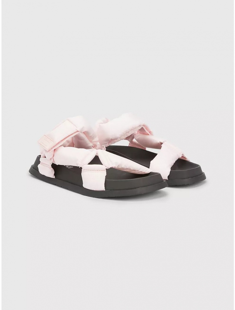 Tommy Hilfiger TJ Cushion Strap Sandal Shoes Misty Pink | 6719-IPBSV