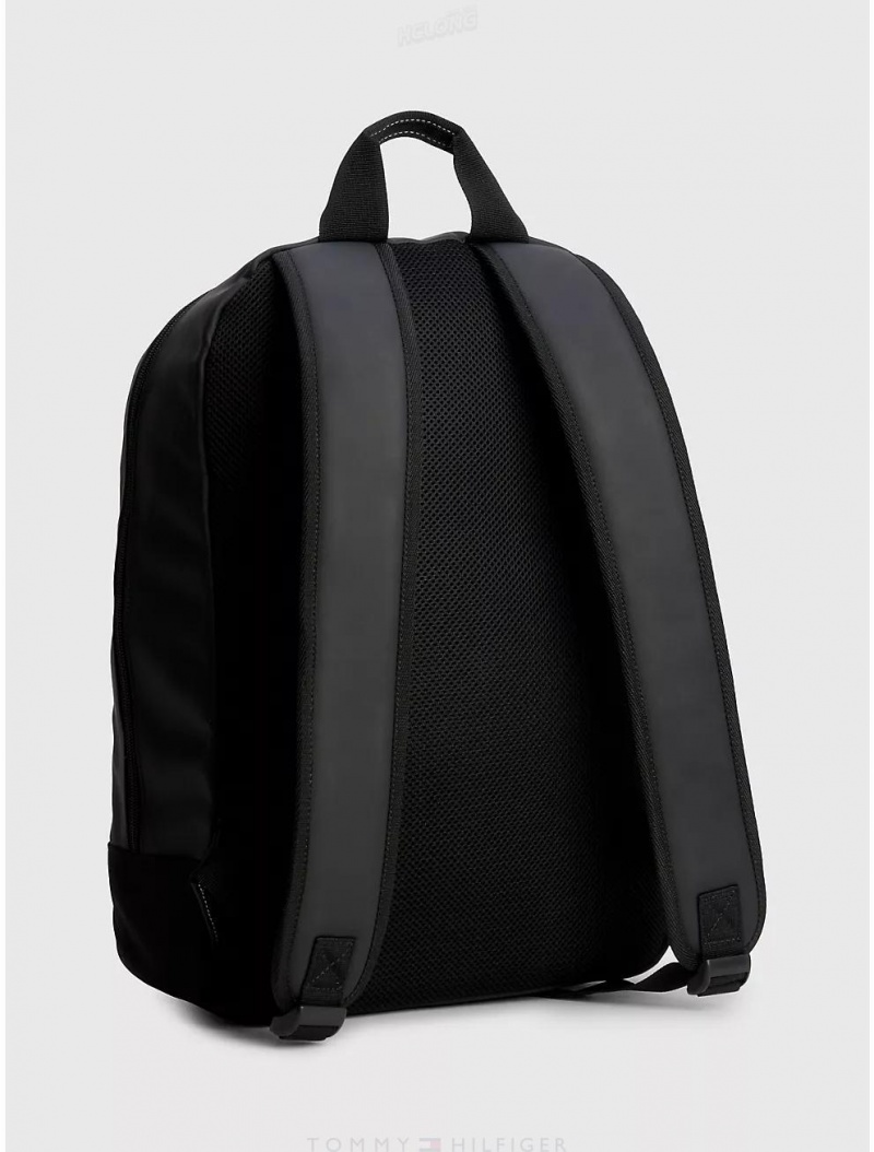 Tommy Hilfiger TJ Dome Backpack Bags Black | 6182-RFMNK