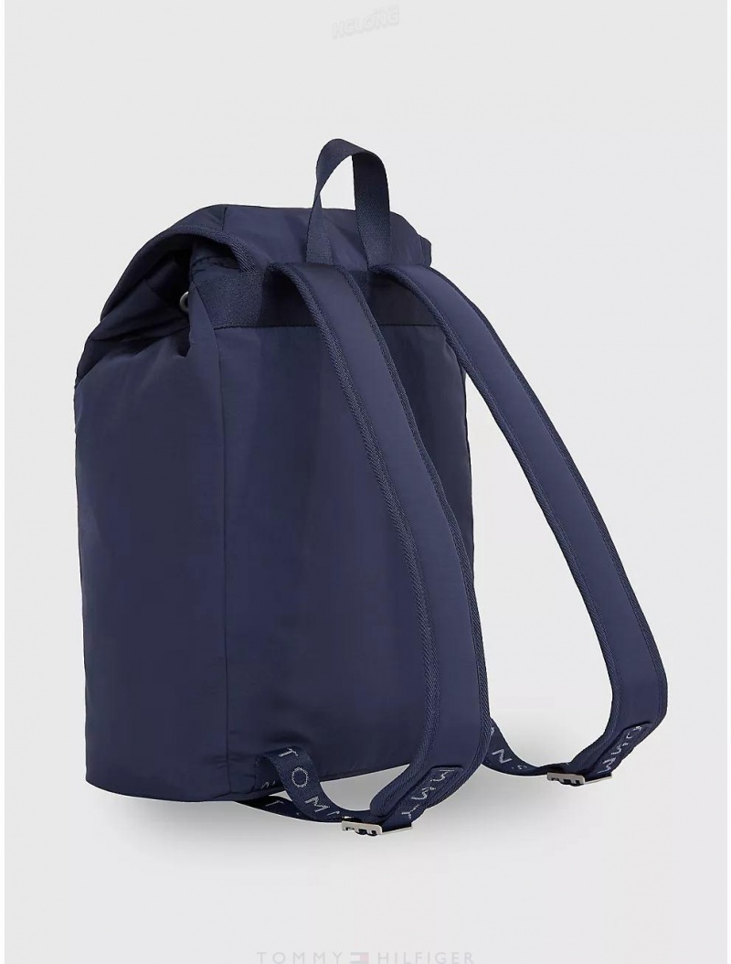 Tommy Hilfiger TJ Heritage Flap Backpack Bags Twilight Navy | 3508-XPTEG