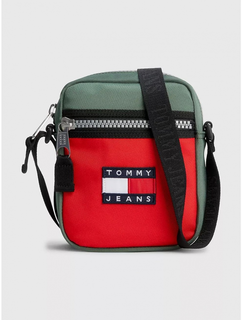 Tommy Hilfiger TJ Heritage Reporter Bag Bags Urban Green | 8941-RUFCP