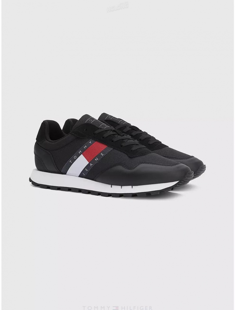 Tommy Hilfiger TJ Retro Sneaker Shoes Black | 0153-RKYAM