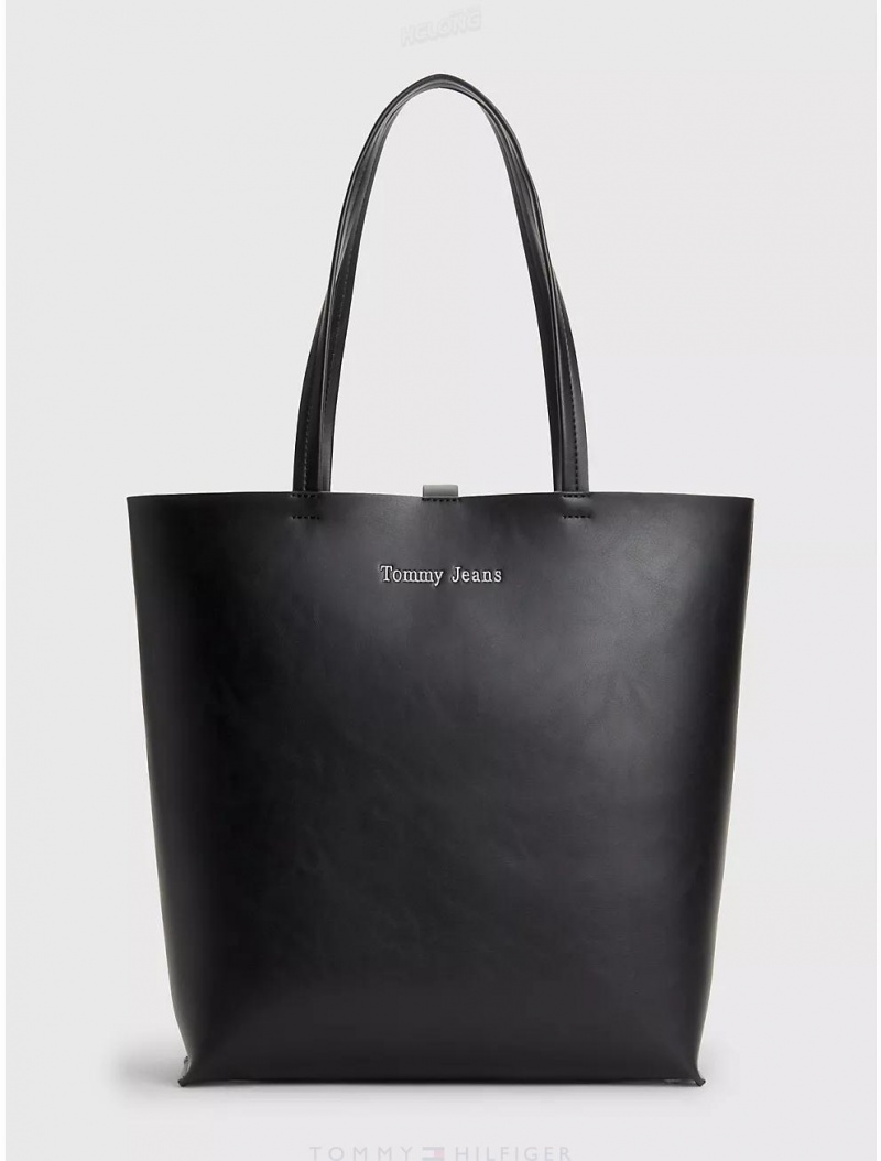 Tommy Hilfiger TJ Tote Bags Black | 5086-BFTGM