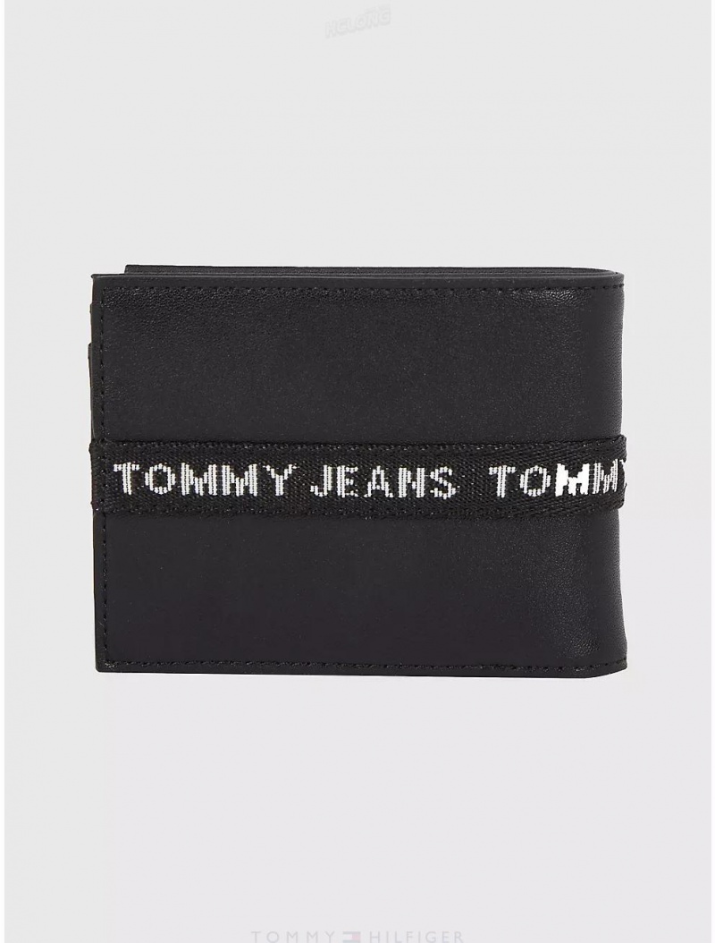 Tommy Hilfiger TJ Wallet with Coin Pocket Wallets Black | 6178-WJPTY