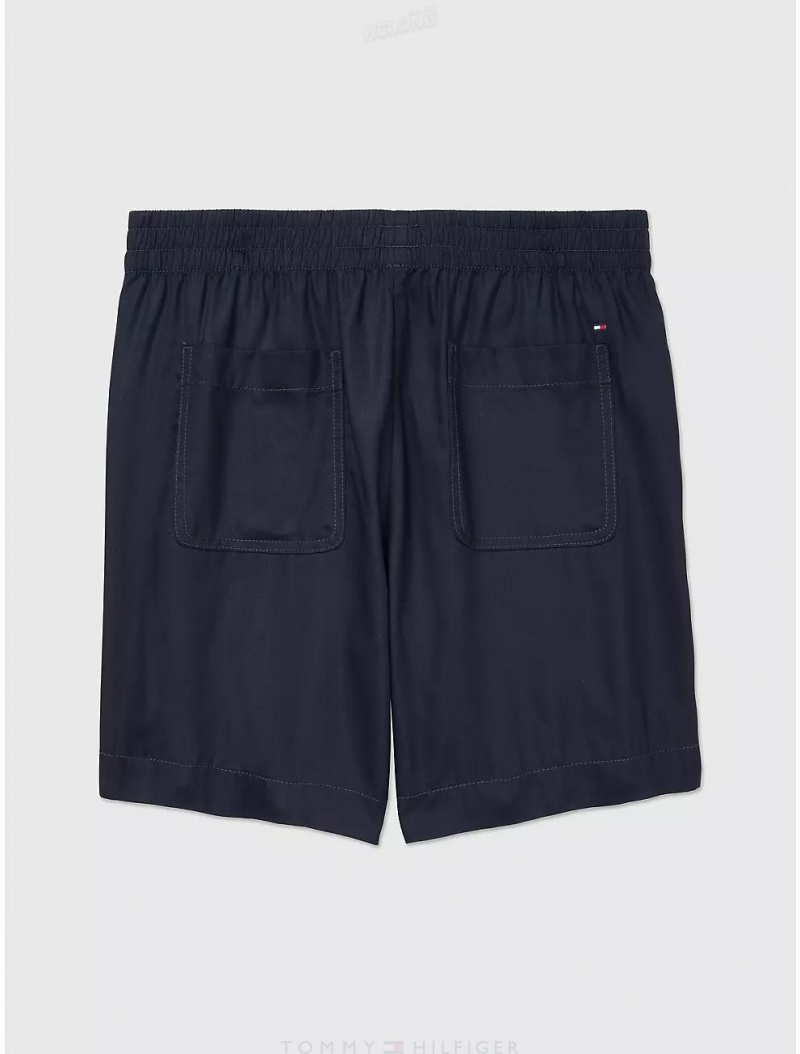 Tommy Hilfiger Tencel Pull-On Short Bottoms Desert Sky | 3210-USHJD