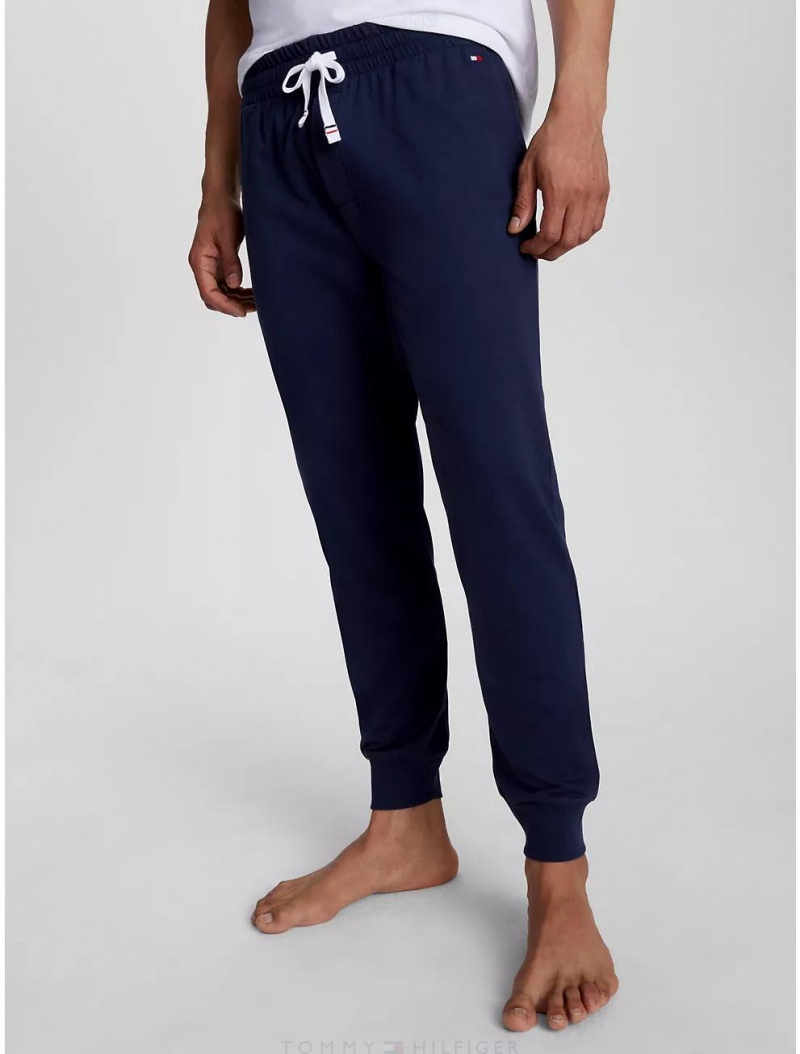 Tommy Hilfiger Terry Jogger Sleepwear Dark Navy | 8364-TFLWB