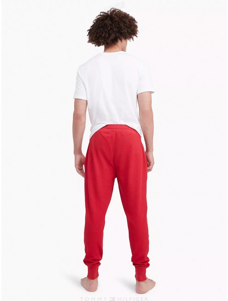 Tommy Hilfiger Thermal Drawstring Jogger Sleepwear RED | 5783-CBNVR