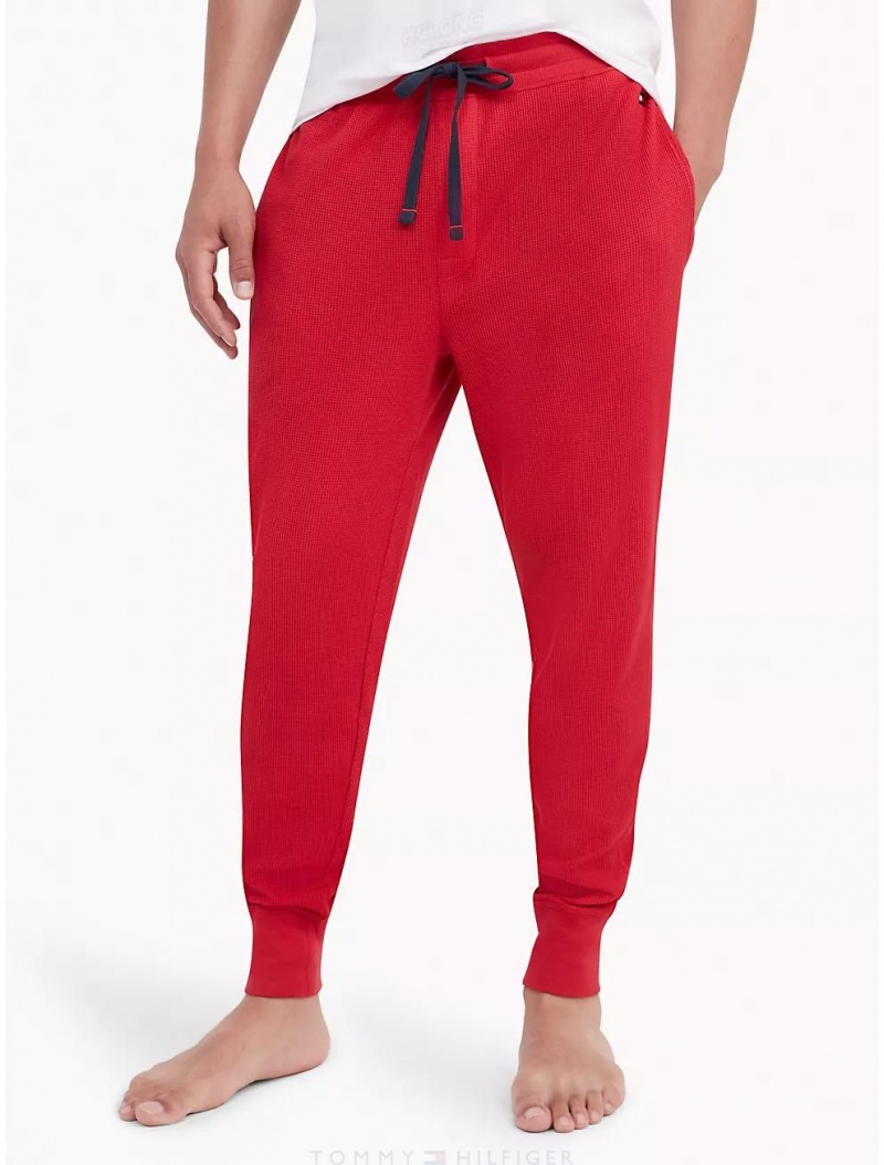 Tommy Hilfiger Thermal Drawstring Jogger Sleepwear RED | 5783-CBNVR