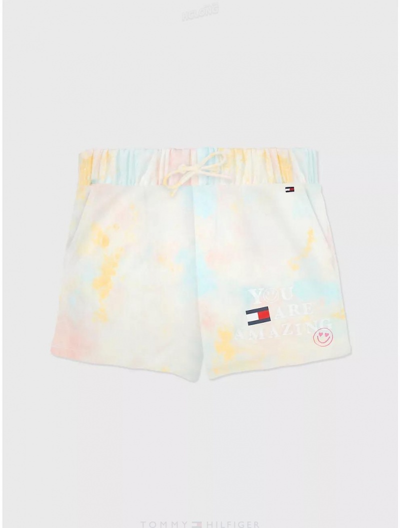 Tommy Hilfiger Tie-Dye Short Bottoms Milky Way | 2687-JERTV