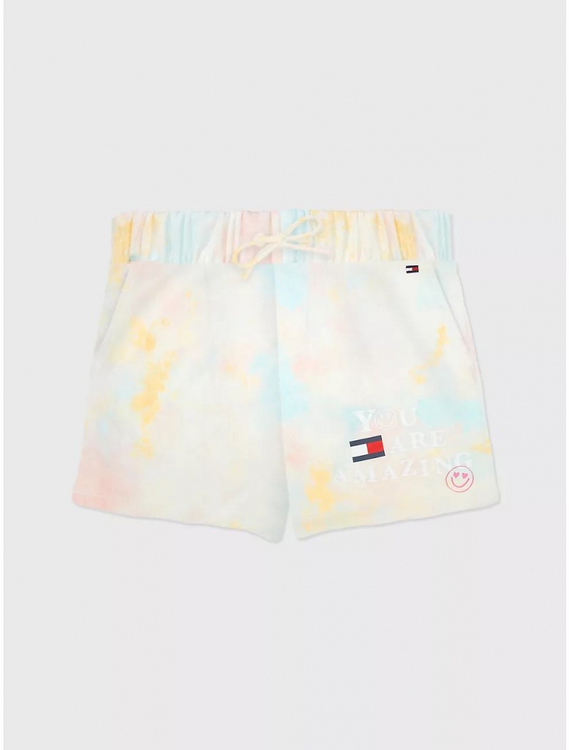 Tommy Hilfiger Tie-Dye Short Bottoms Milky Way | 2687-JERTV