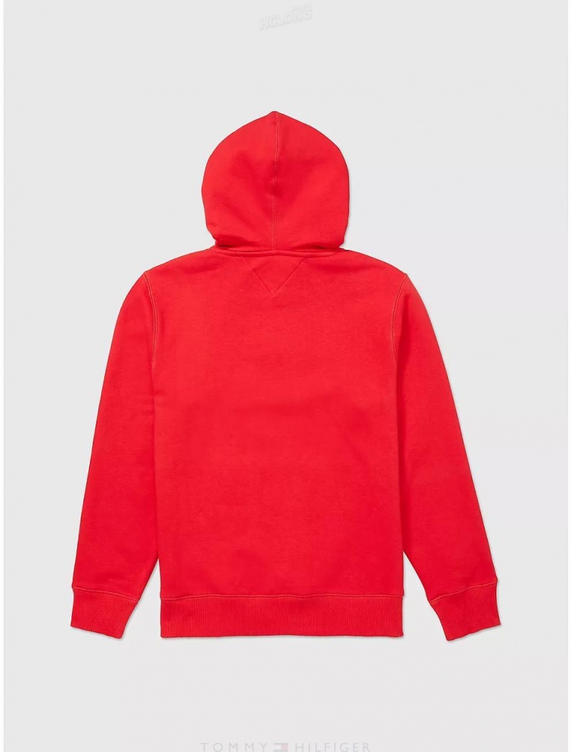 Tommy Hilfiger Tommy Hoodie Tops Primary Red | 4329-YHEMG