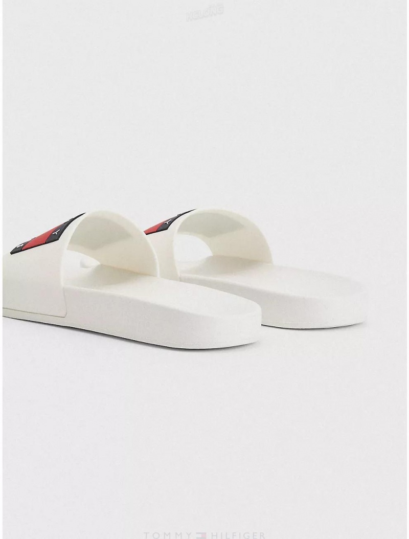 Tommy Hilfiger Tommy Jeans Pool Slide Shoes Ecru | 1204-ERGOP